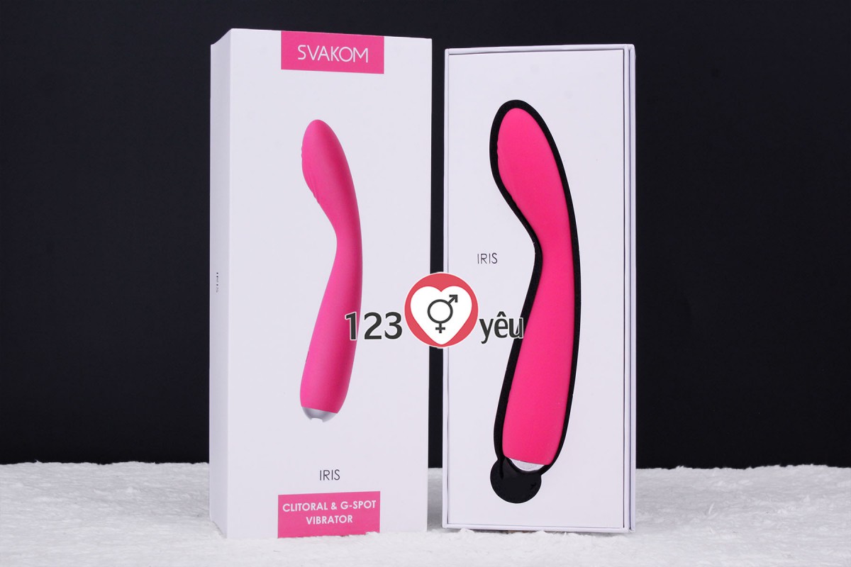 M&aacute;y massage điểm G Svakom Iris rung 5 ch&ecirc;́ đ&ocirc;̣ nhập USA 2