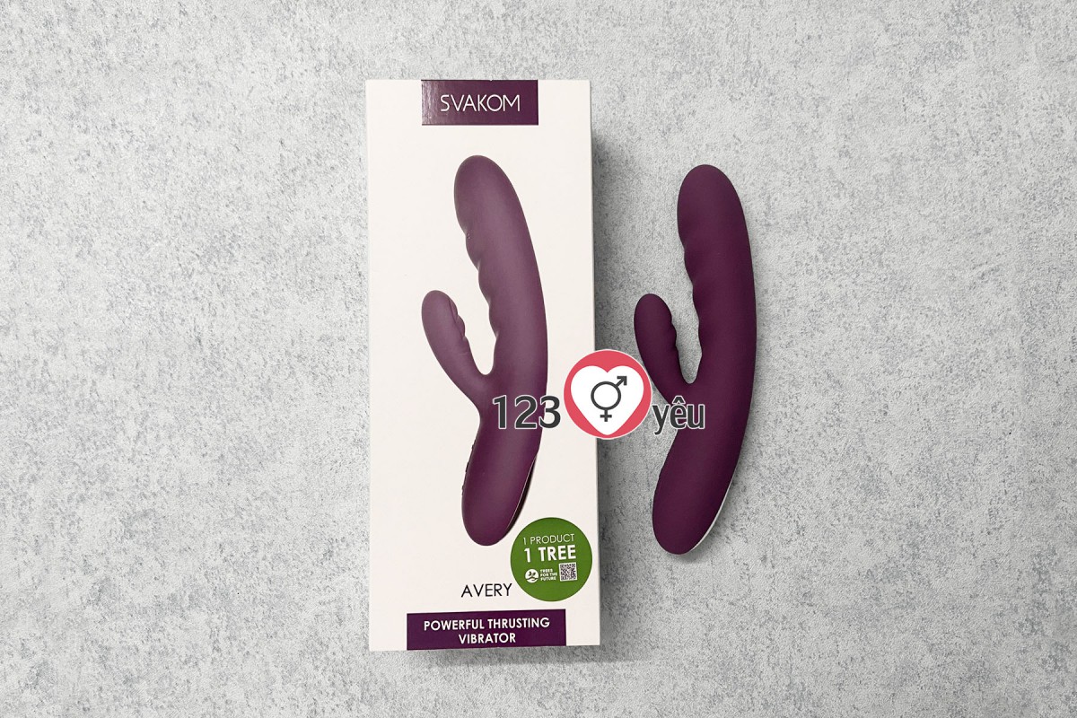 Máy massage đi&ecirc;̉m G Svakom Avery rung thụt chuẩn USA 1