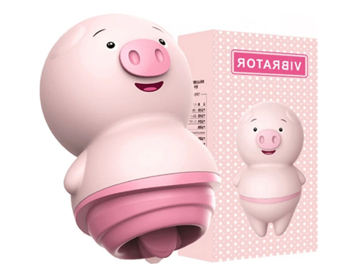 Máy liếm hạt le, đầu ti hình chú heo ngộ nghĩnh