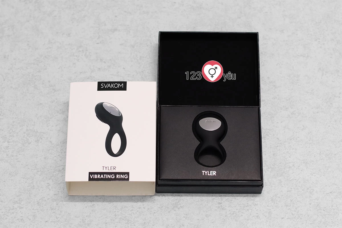 Vòng rung tình y&ecirc;u Svakom Tyler rung 5 ch&ecirc;́ đ&ocirc;̣ pin sạc