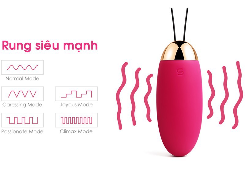 Sex toy trứng rung t&igrave;nh y&ecirc;u cao cấp Svakom ELVA nhập khẩu USA 13