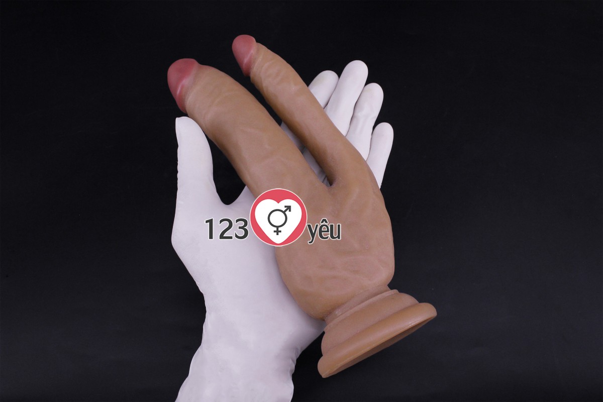 Dương vật giả c&oacute; đế 2 đầu k&iacute;ch th&iacute;ch 2