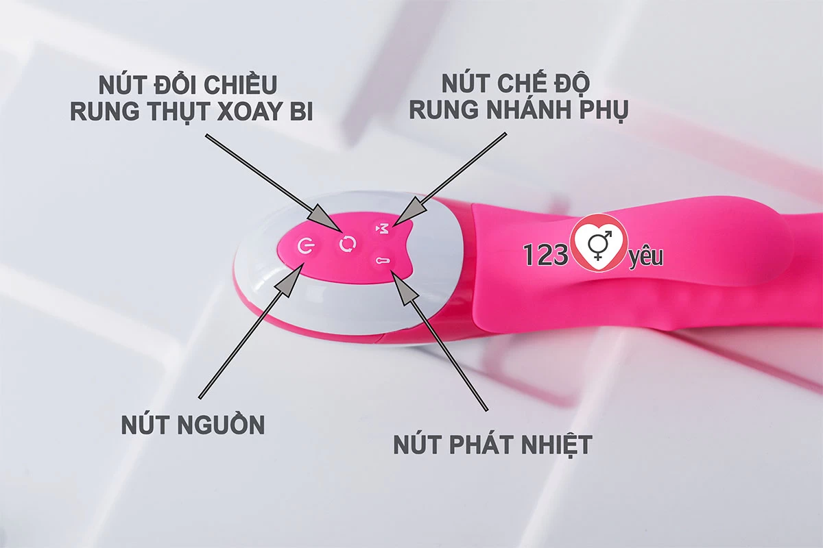 Dương vật giả đa năng Nalone Wave rung, xoay, thụt l&agrave;m ấm sử dụng pin sạc