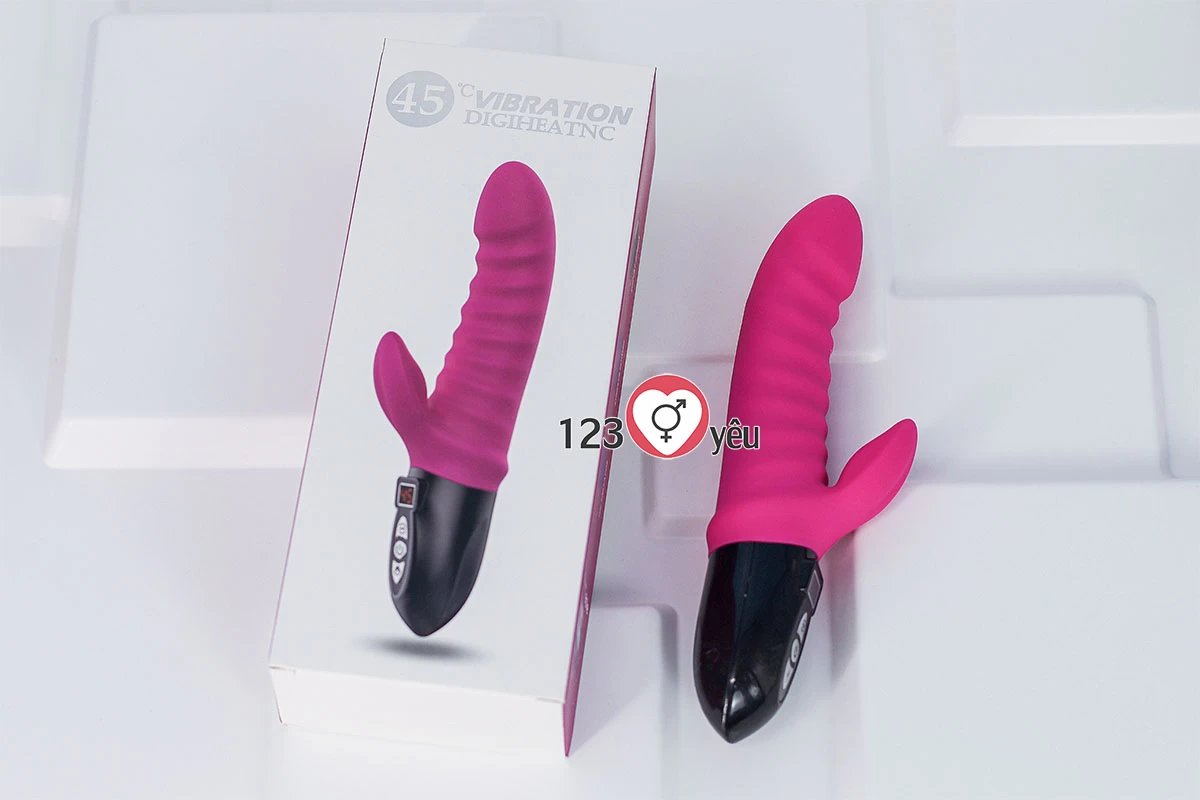 Dương vật giả đa năng Vibration HEATNC 12 ch&ecirc;́ đ&ocirc;̣, phát nhi&ecirc;̣t pin sạc
