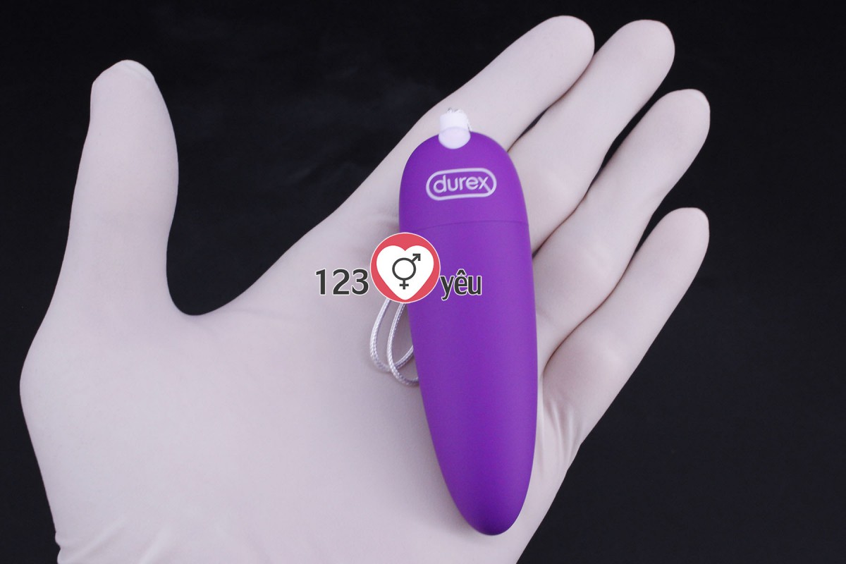 Trứng rung t&igrave;nh y&ecirc;u Durex Krachtige rung 5 ch&ecirc;́ đ&ocirc;̣ pin sạc 2