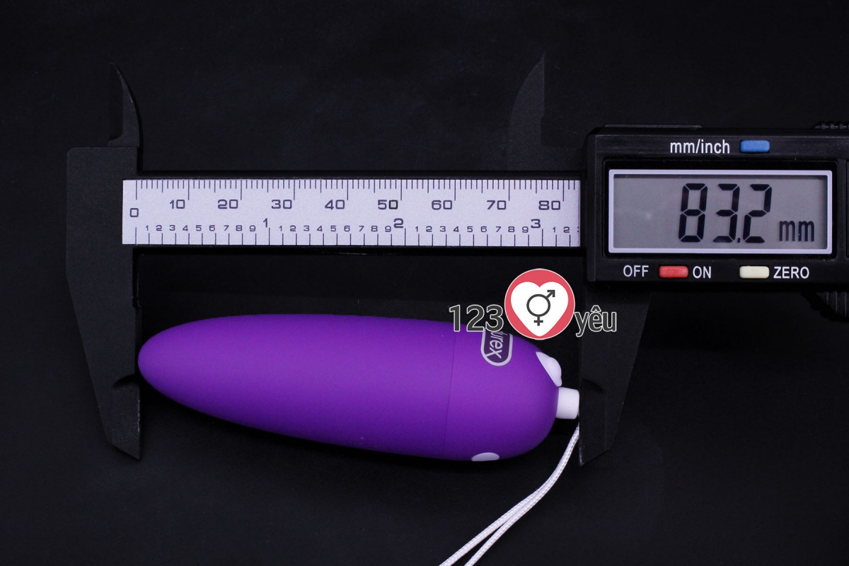 Trứng rung t&igrave;nh y&ecirc;u Durex Krachtige rung 5 ch&ecirc;́ đ&ocirc;̣ pin sạc 6