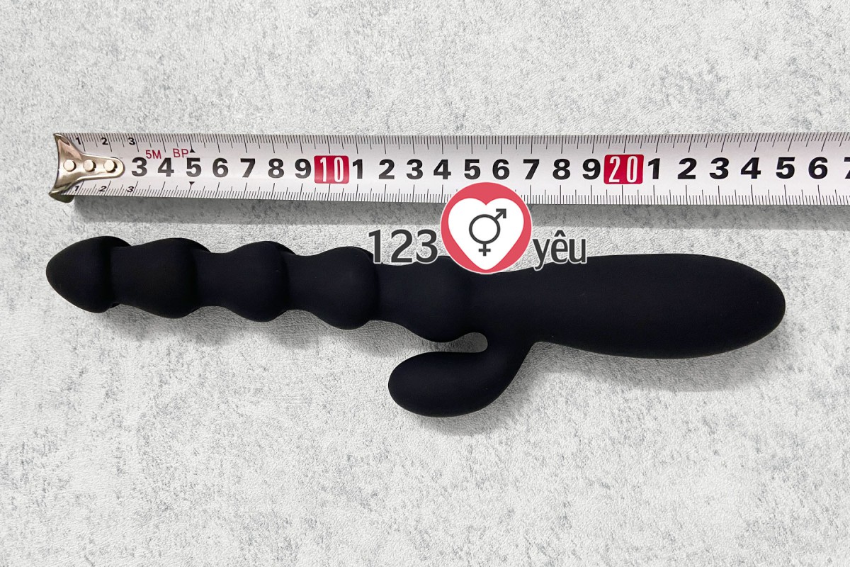 Máy rung mát xa h&acirc;̣u m&ocirc;n 2 nh&aacute;nh pin sạc 7