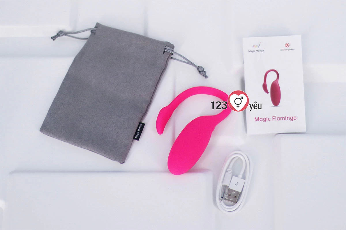 Trứng rung thi&ecirc;n nga Magic Motion Flamingo đi&ecirc;̀u khi&ecirc;̉n Smartphone ➩ H&agrave;ng thật