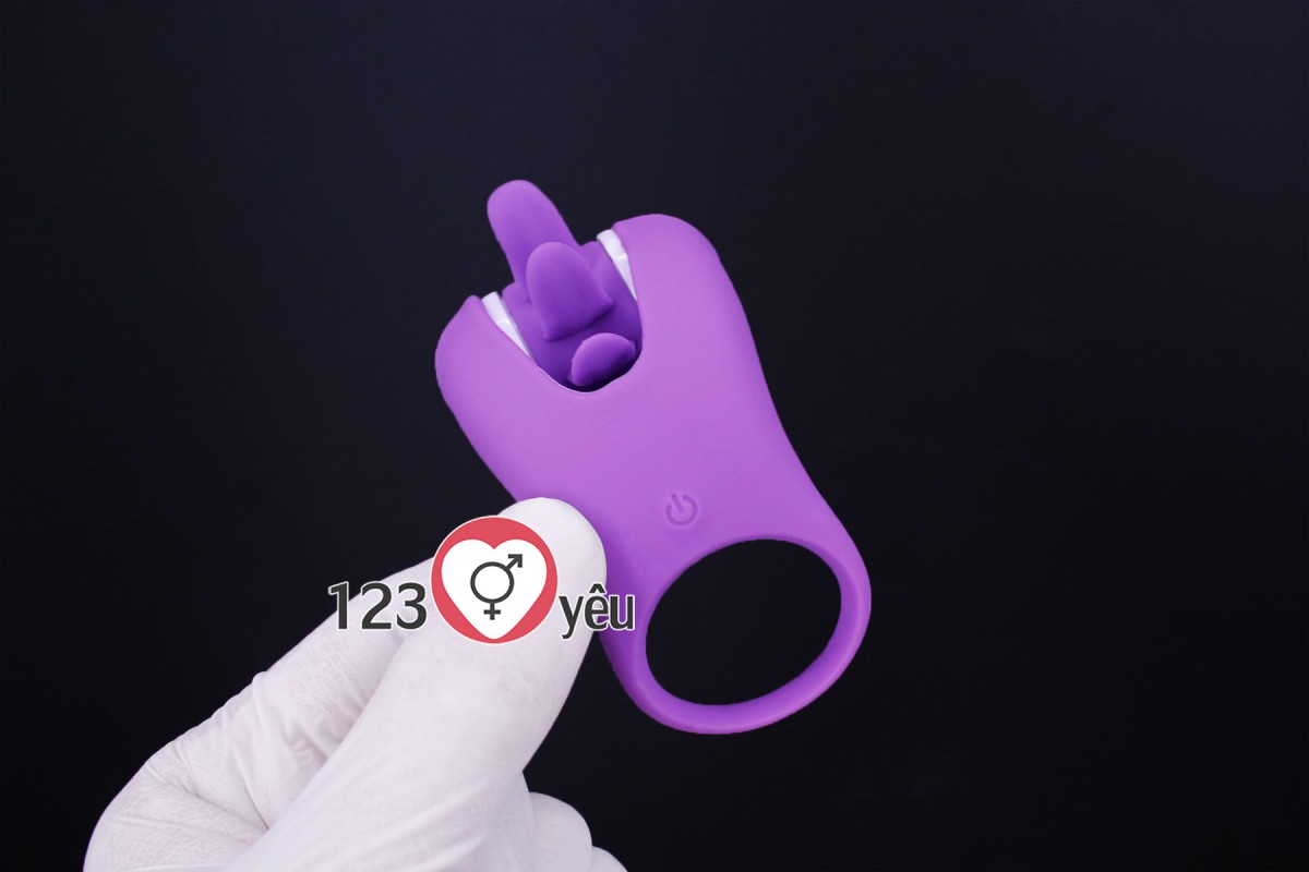 V&ograve;ng đeo dương vật lưỡi xoay CHI rung10 ch&ecirc;́ đ&ocirc;̣ 4