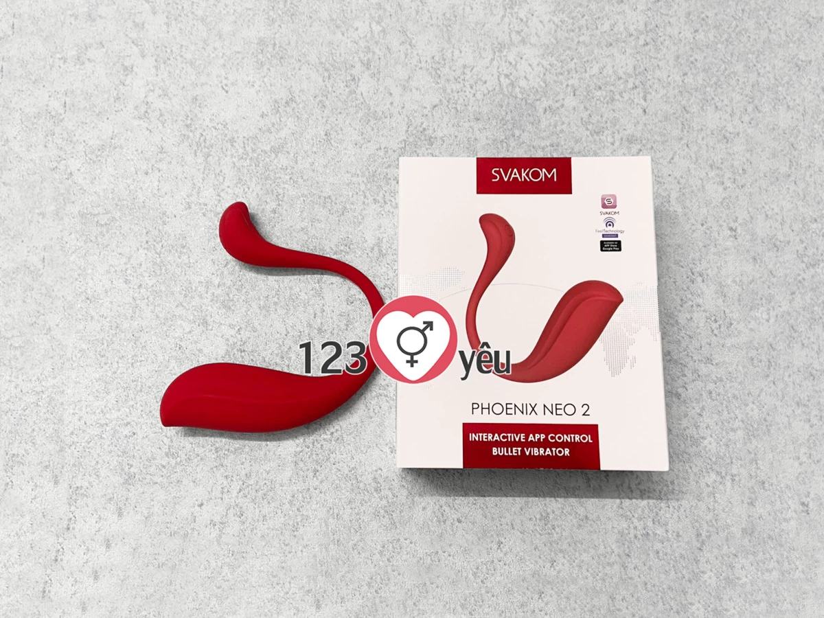 M&aacute;t xa tình y&ecirc;u Svakom Phoenix Neo 2 đi&ecirc;̀u khi&ecirc;̉n to&agrave;n cầu qua App