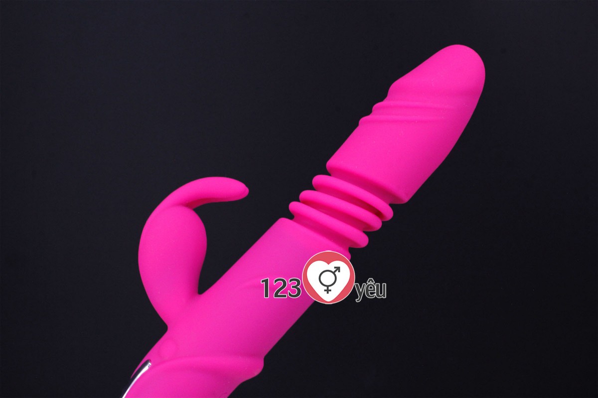 Dương vật giả rung thụt, ph&aacute;t nhiệt Rabbit Vibrator m&agrave;n h&igrave;nh LCD 8
