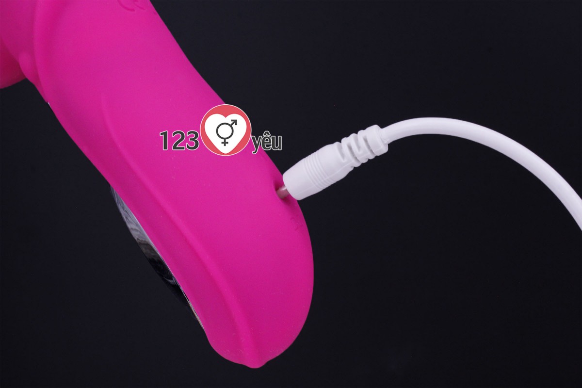 Dương vật giả rung thụt, ph&aacute;t nhiệt Rabbit Vibrator m&agrave;n h&igrave;nh LCD 12