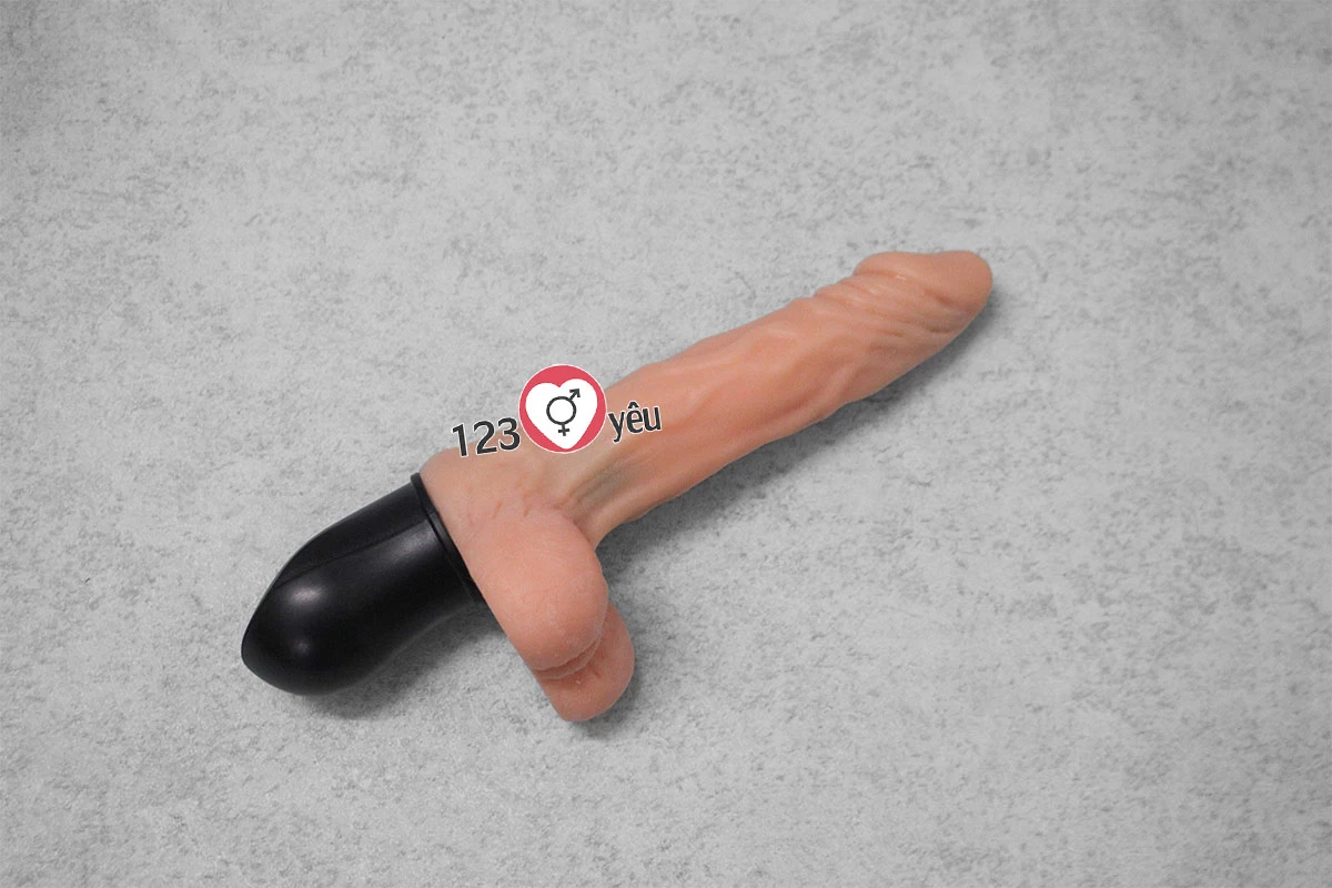 Dương vật giả si&ecirc;u mềm ph&aacute;t nhiệt 12 chế độ XL912 pin sạc