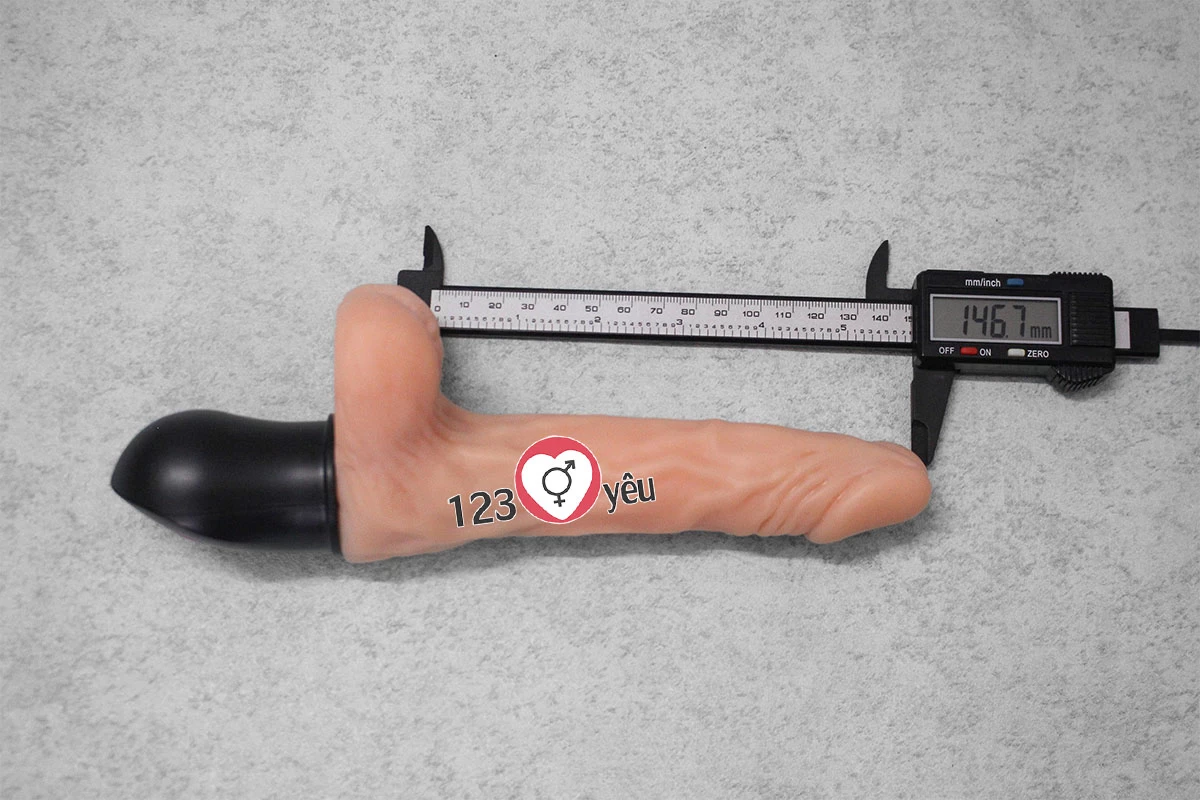 Dương vật giả si&ecirc;u mềm ph&aacute;t nhiệt 12 chế độ XL912 pin sạc