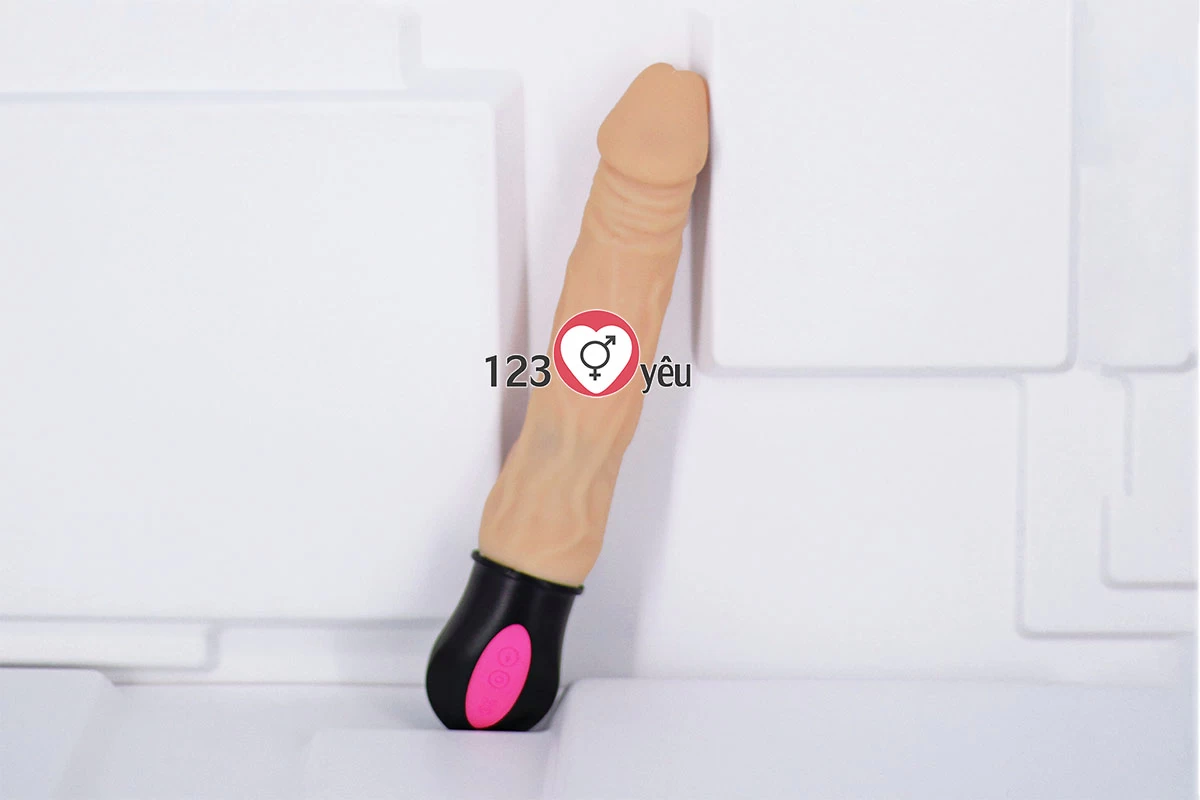 Dương vật giả ph&aacute;t nhiệt XL911 12 chế độ rung