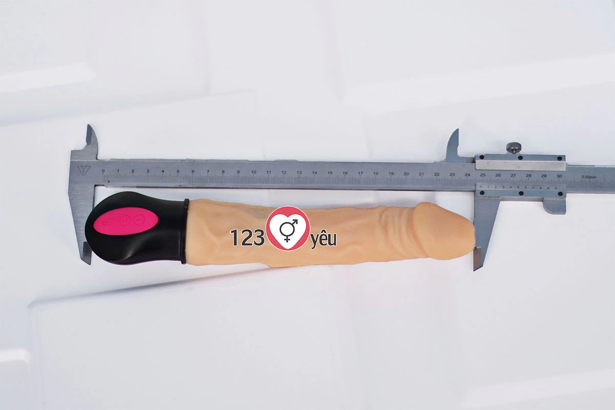 Dương vật giả ph&aacute;t nhiệt XL911 12 chế độ rung