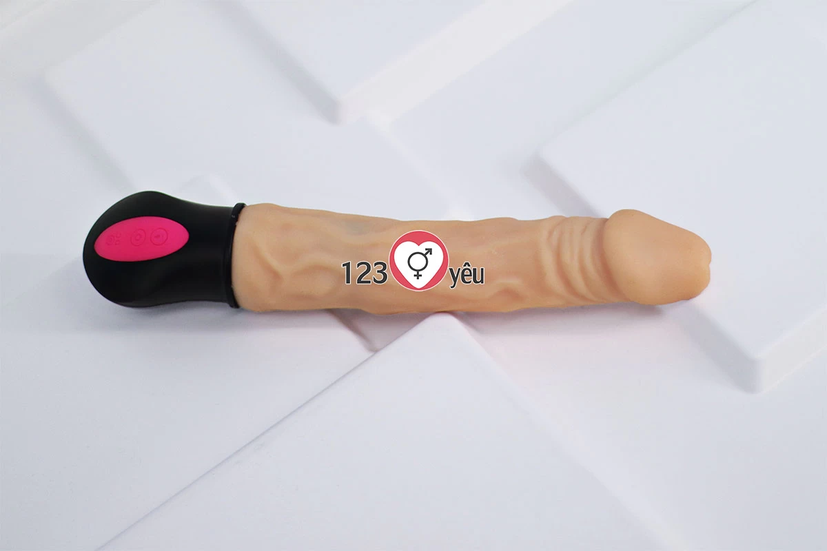 Dương vật giả ph&aacute;t nhiệt XL911 12 chế độ rung