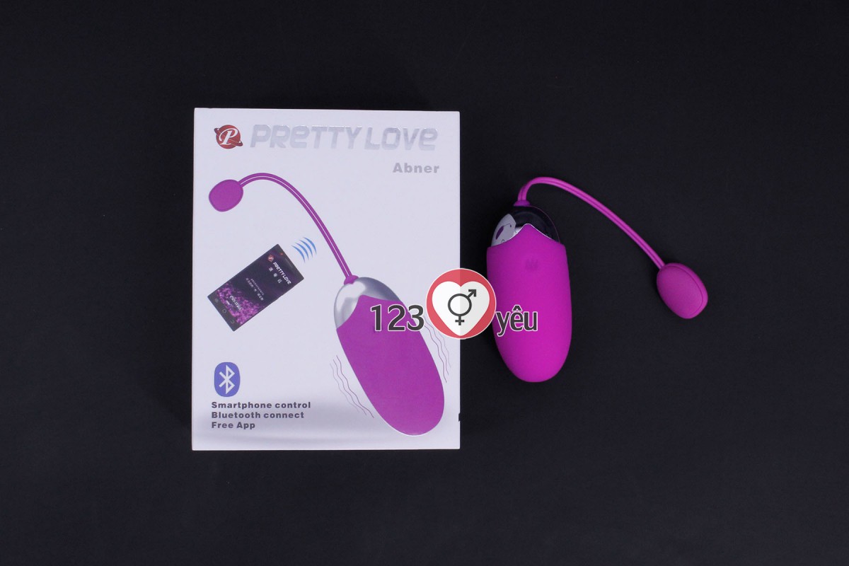 Trứng rung t&igrave;nh y&ecirc;u Prettylove Abner 12 ch&ecirc;́ đ&ocirc;̣ rung đi&ecirc;̀u khi&ecirc;̉n bằng Smartphone 1