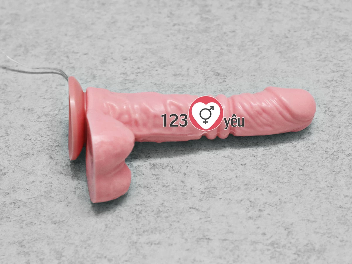 Dương vật giả có đế King Size rung thụt