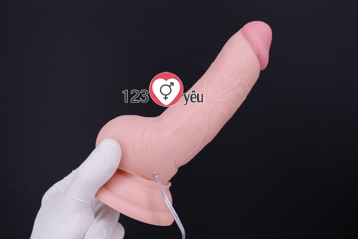 Dương vật giả c&oacute; đế Lovetoy 7 inch c&oacute; rung 3