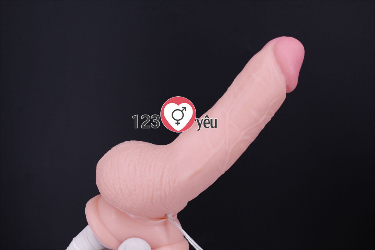 Dương vật giả c&oacute; đế Lovetoy 7 inch c&oacute; rung 5