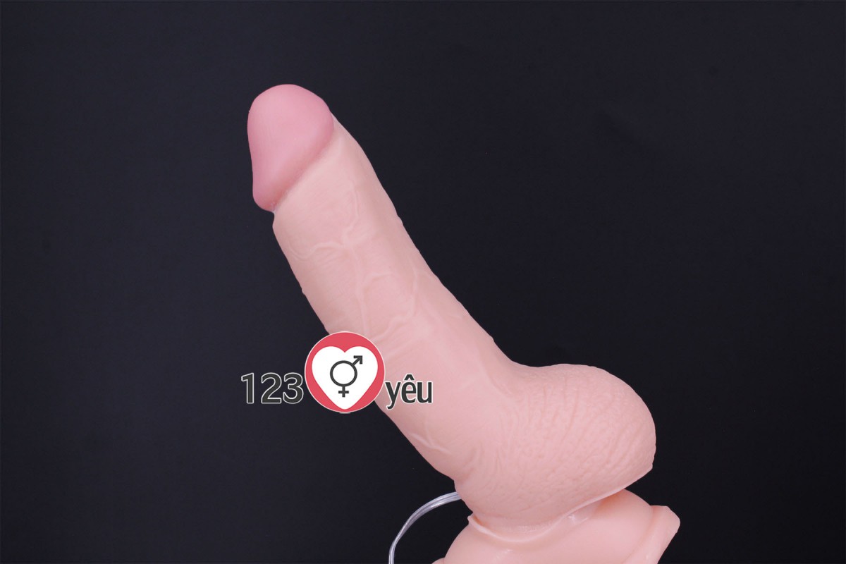 Dương vật giả c&oacute; đế Lovetoy 7 inch c&oacute; rung 7