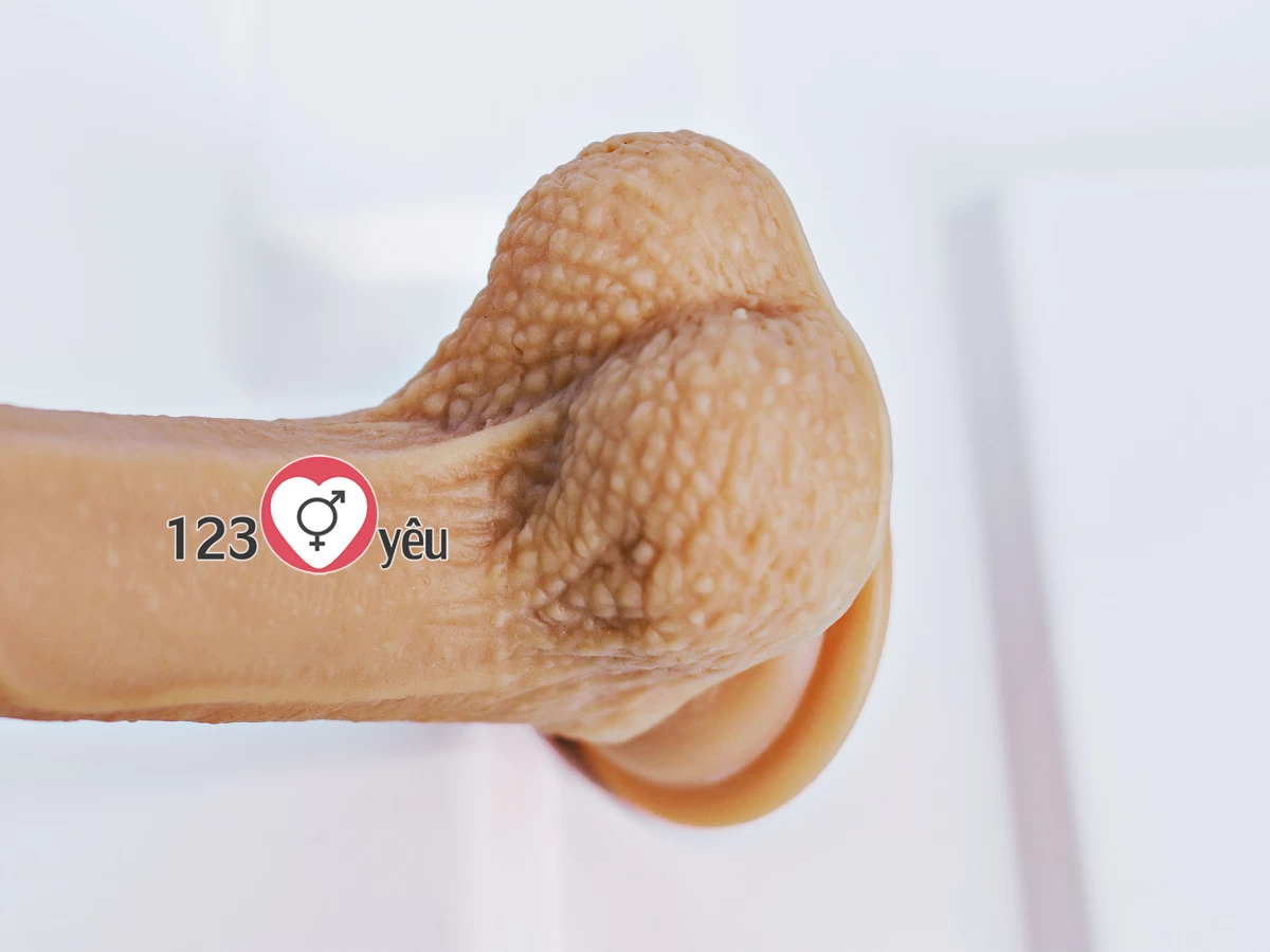 Dương vật giả c&oacute; đế Lovetoy 7 inch da n&acirc;u si&ecirc;u mềm