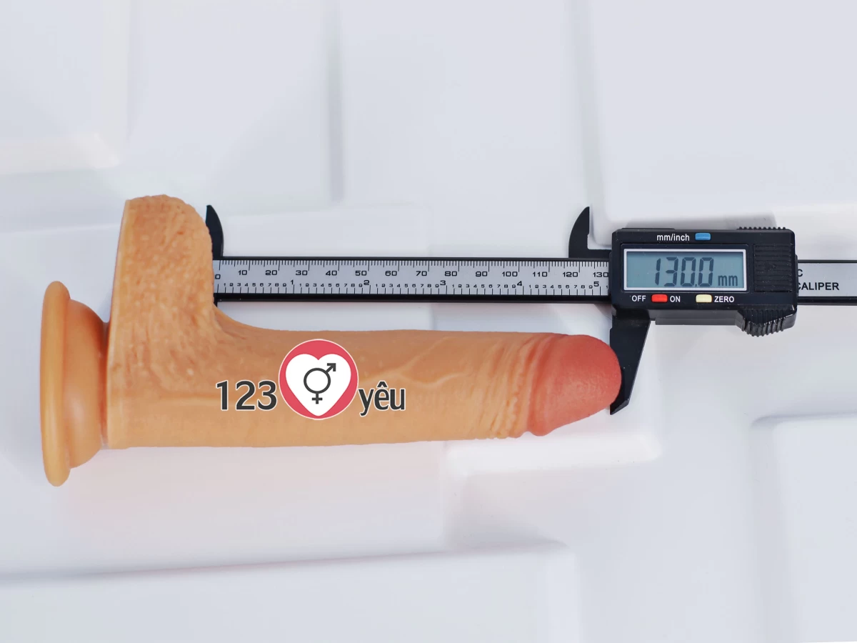 Dương vật giả c&oacute; đế Lovetoy 7 inch da n&acirc;u si&ecirc;u mềm