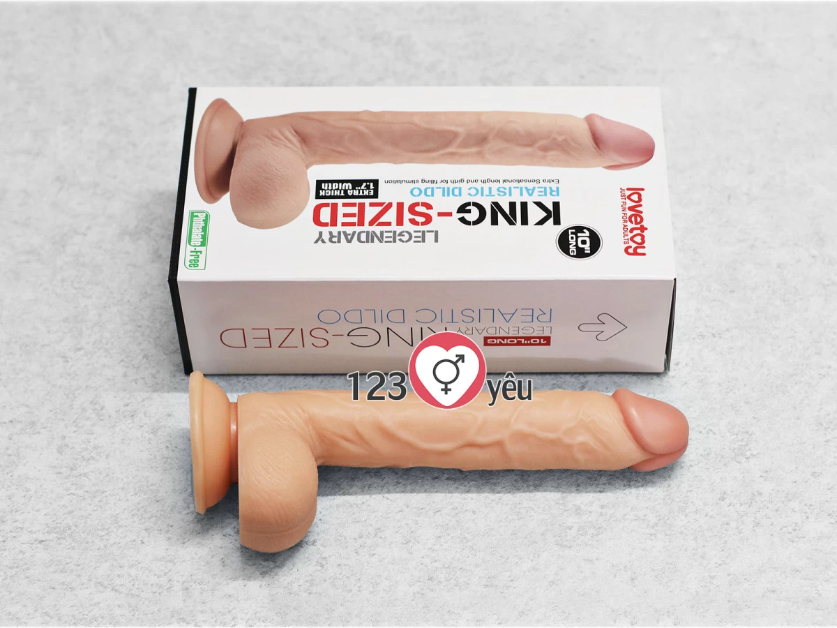 Dương vật giả h&agrave;ng khủng c&oacute; đế Lovetoy King size 10 inch