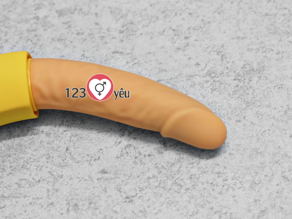 Dương vật giả ngụy trang h&igrave;nh chuối rung, ph&aacute;t nhiệt