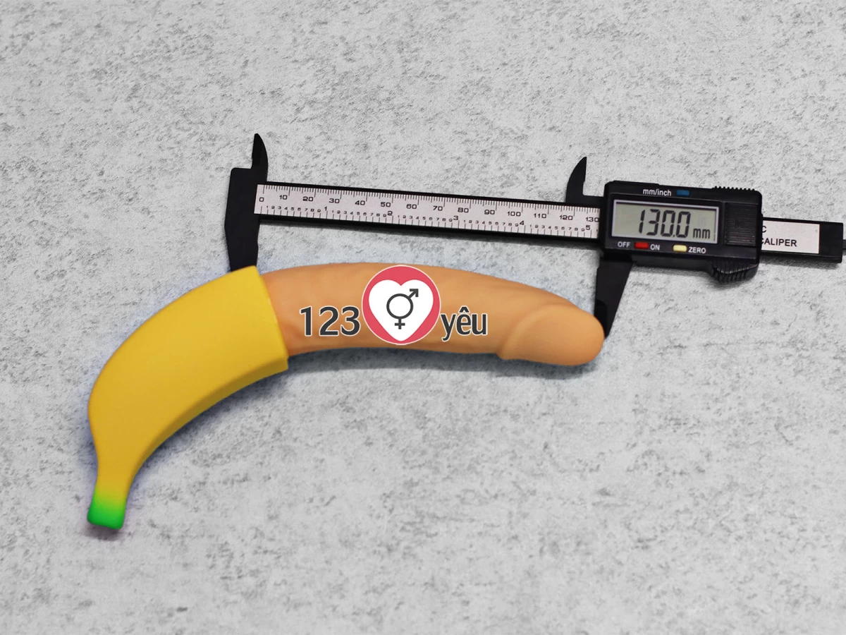 Dương vật giả ngụy trang h&igrave;nh chuối rung, ph&aacute;t nhiệt