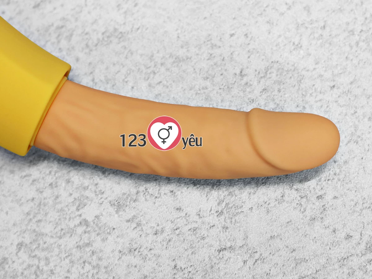 Dương vật giả ngụy trang h&igrave;nh chuối rung, ph&aacute;t nhiệt