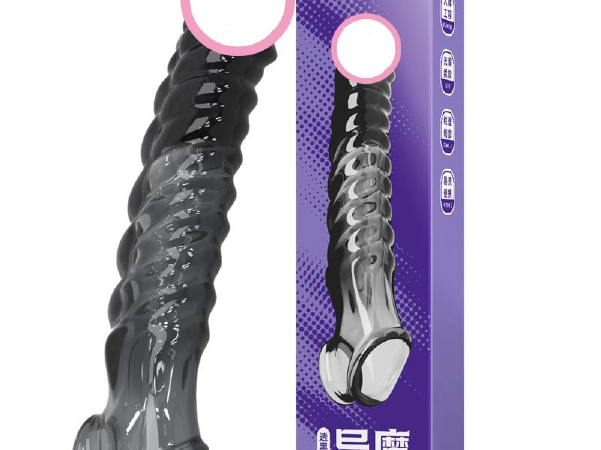 Sex toy bao cao su tăng kích thước khủng gân guốc