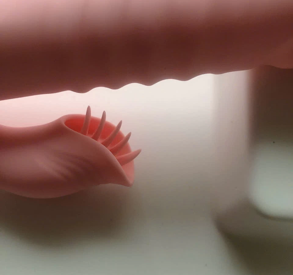 M&aacute;y m&aacute;t xa lưỡi 2 đầu Telescopic liếm, rung, thụt pin sạc