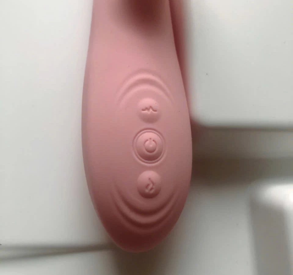 M&aacute;y m&aacute;t xa lưỡi 2 đầu Telescopic liếm, rung, thụt pin sạc