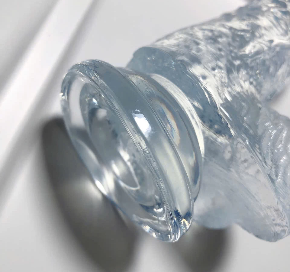 Dương vật giả c&oacute; đế trong suốt