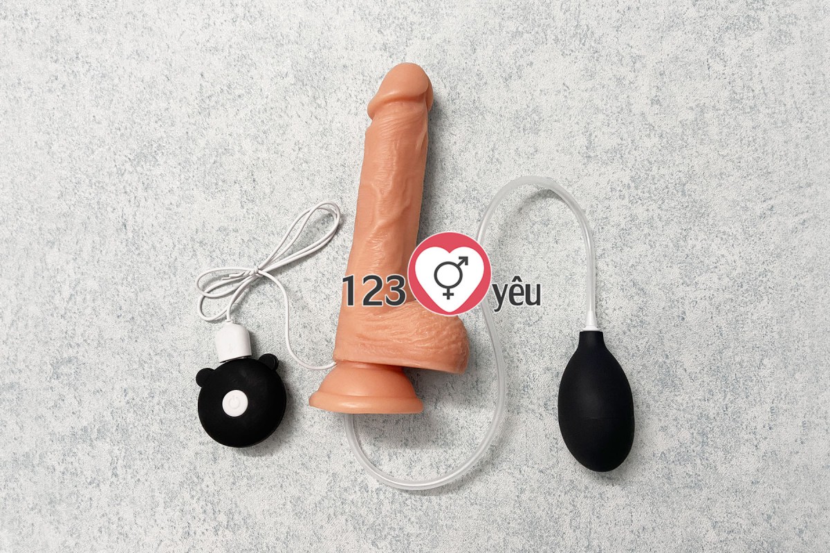 Dương v&acirc;̣t giả silicon rung xuất tinh giống thật 1