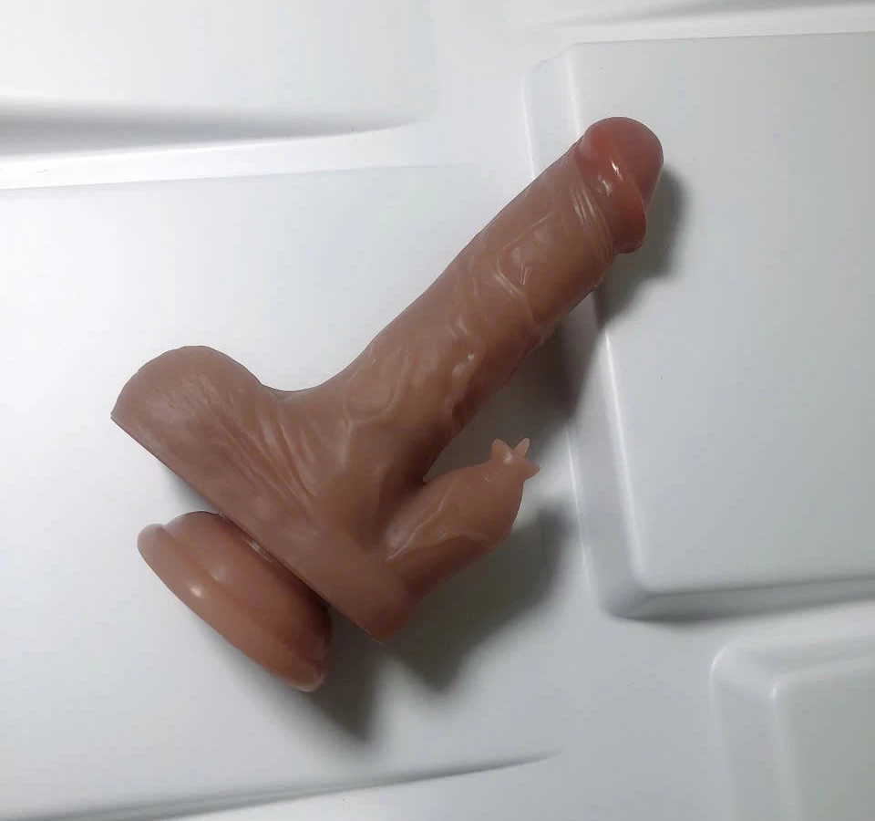 Dương vật giả 2 đầu rung ngo&aacute;y điều khiển từ xa nhỏ