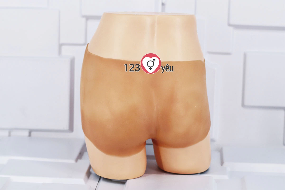 Quần silicon gắn dương vật giả si&ecirc;u mềm đặc ruột