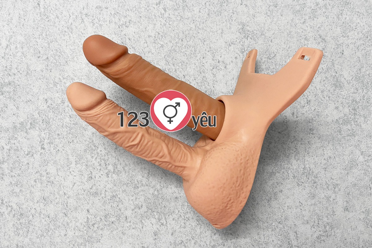 Dương vật giả d&acirc;y đeo 2 đầu kết hợp 4