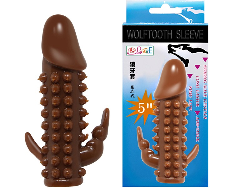 Sex toy bao cao su đ&ocirc;n d&ecirc;n gai mềm c&oacute; nh&aacute;nh 1