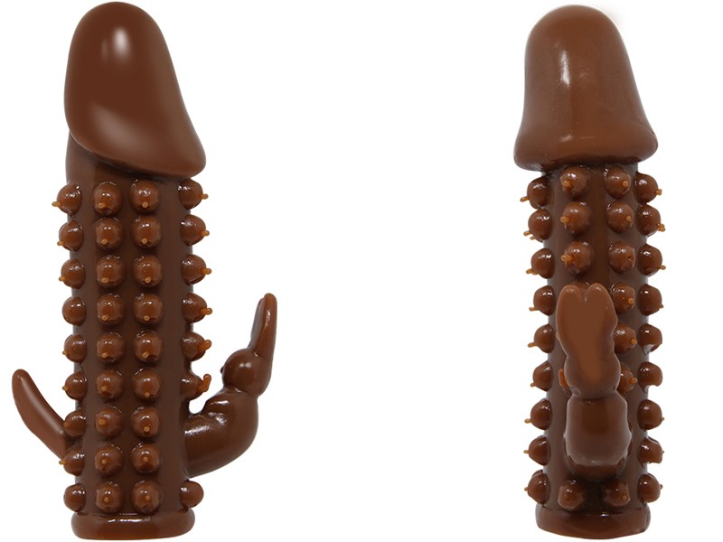 Sex toy bao cao su đ&ocirc;n d&ecirc;n gai mềm c&oacute; nh&aacute;nh 2