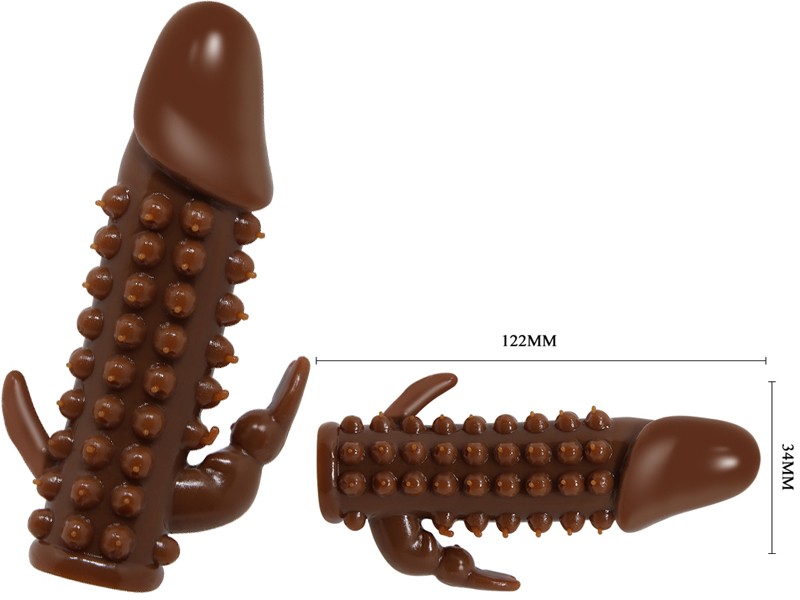 Sex toy bao cao su đ&ocirc;n d&ecirc;n gai mềm c&oacute; nh&aacute;nh 3