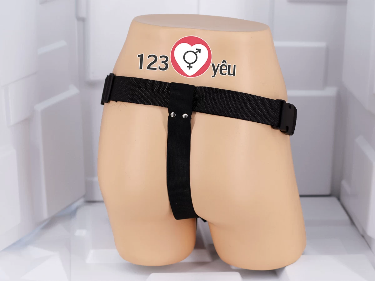 Dương vật giả c&oacute; d&acirc;y đeo Ultra Passionate có rung cho LES