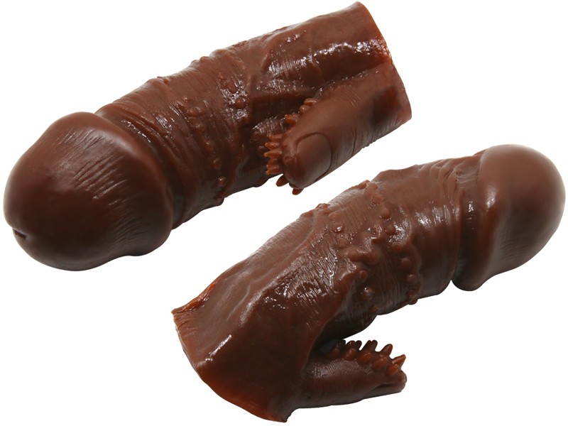 Sex toy bao cao su tăng k&iacute;ch thước dương vật c&oacute; nh&aacute;nh gai 3