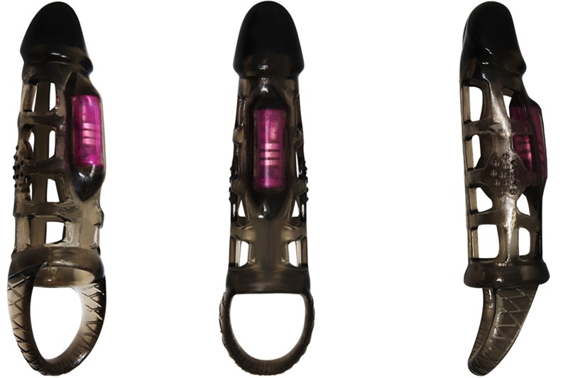 Sex toy rọ đeo dương vật c&oacute; quai đeo th&acirc;n rung Men Extension 1