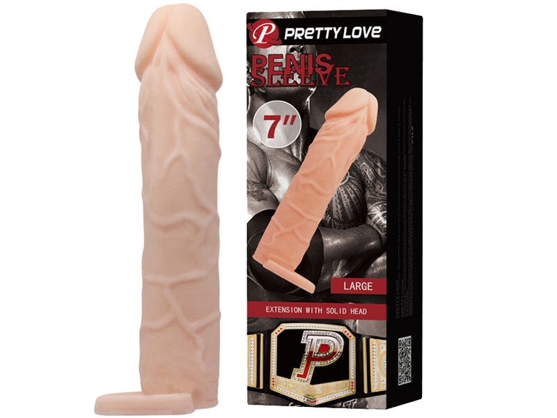Sex toy bao cao su đ&ocirc;n d&ecirc;n Prettylove cao cấp c&oacute; quai đeo 7 inch 1