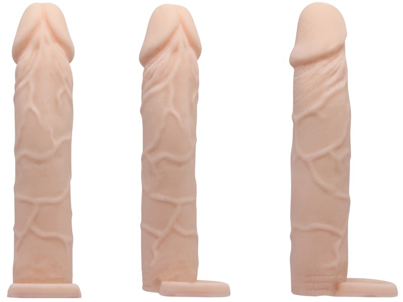 Sex toy bao cao su đ&ocirc;n d&ecirc;n Prettylove cao cấp c&oacute; quai đeo 7 inch 2