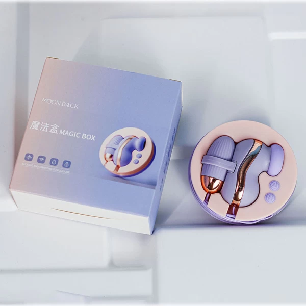 Trứng rung Moon Back Magic Box 2 đầu rung hút – thông tin sản phẩm