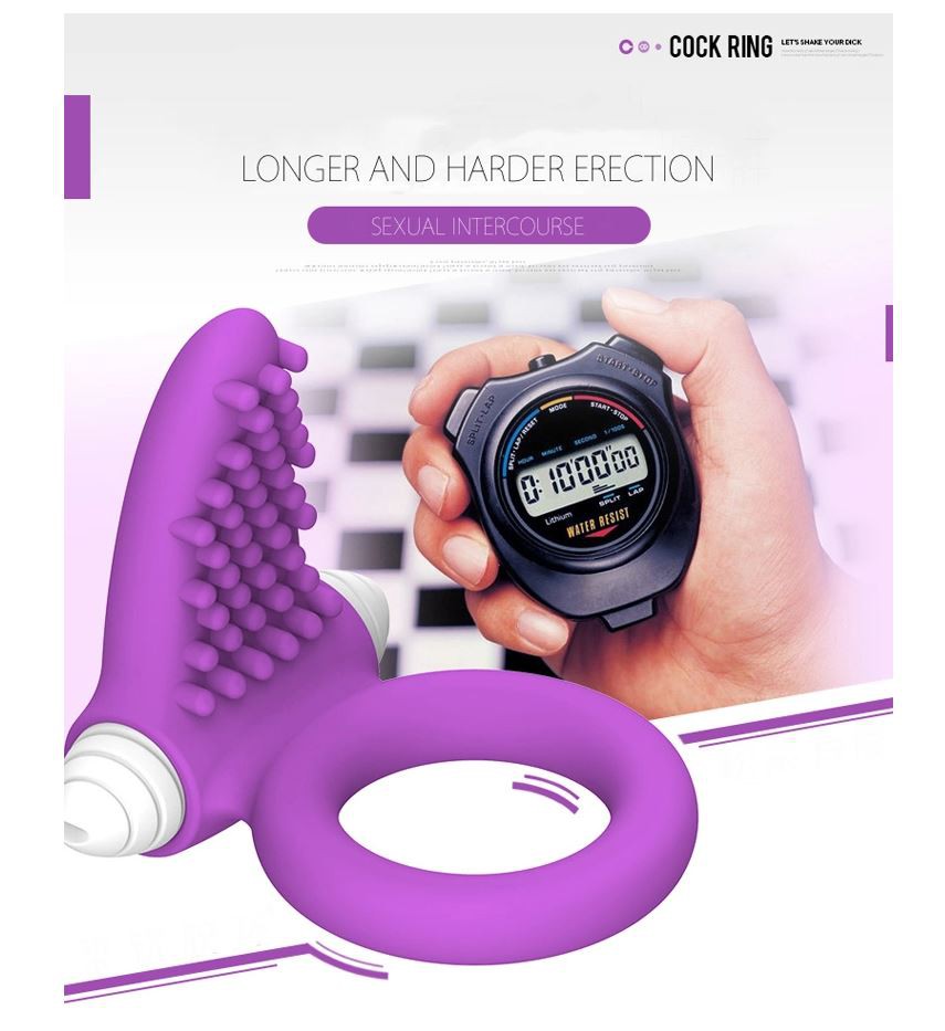 V&ograve;ng đeo dương vật rung lưỡi liếm 2